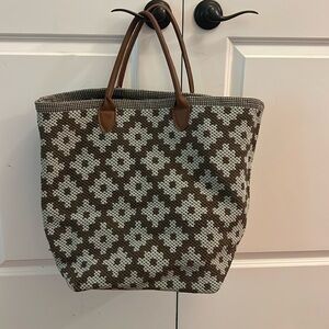 Annie Selke Fresh American woven bag, large